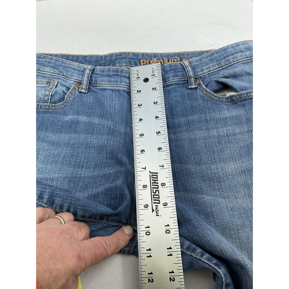 Womans Excellent Condition Gap Premium Skinny Blue Jeans 12/31S 0128/B-3 - Picture 7 of 9